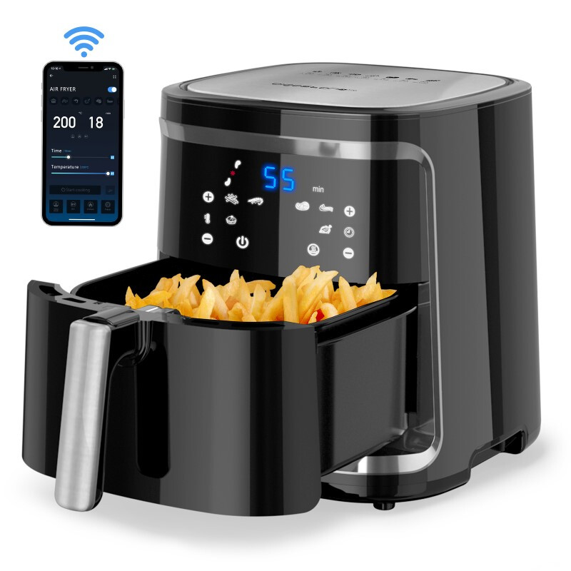 Aigostar 1900W 7L Air Fryer-Electronic Dual Pot Black Wifi Function VDE ...