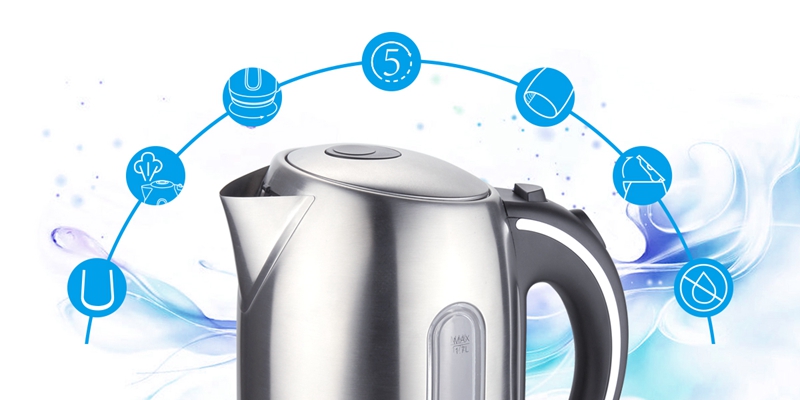 Aigostar King 30CDZ Electric Kettle Stainless Steel with LED Illuminat 