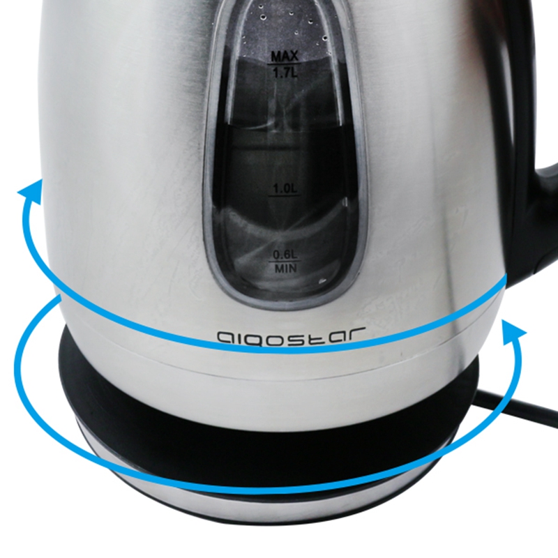 Aigostar Queen 30CDZ Electric Kettle Stainless Steel with LED Illumina 