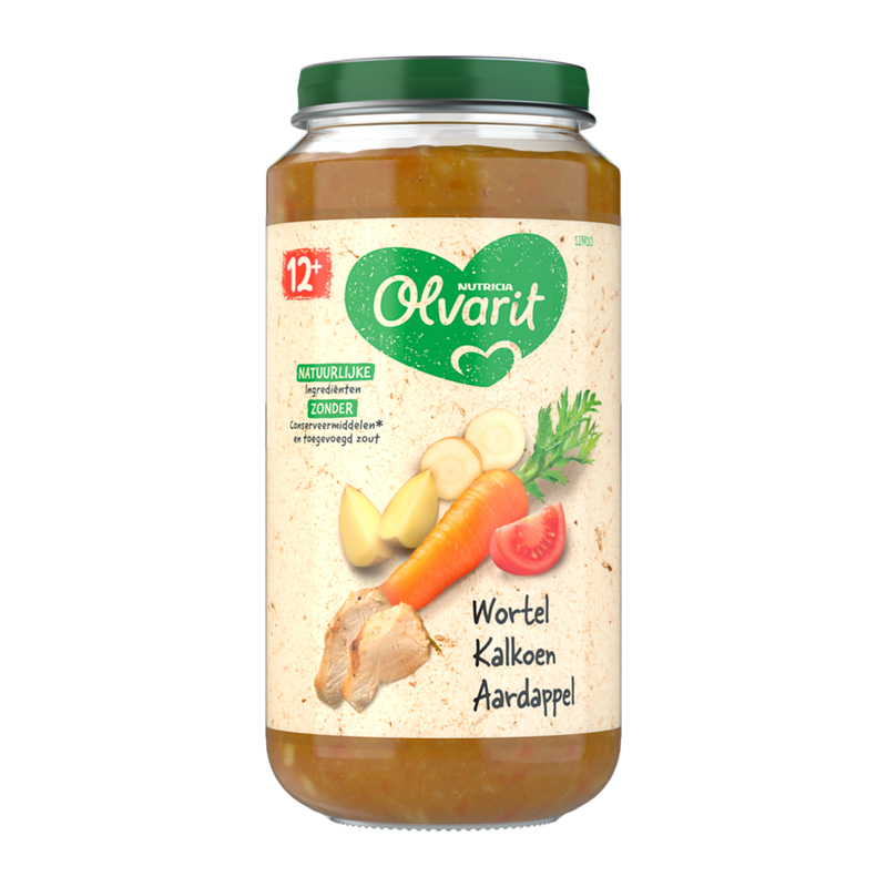 Olvarit Meal 12months+ Carrot Turkey Potato 250gr