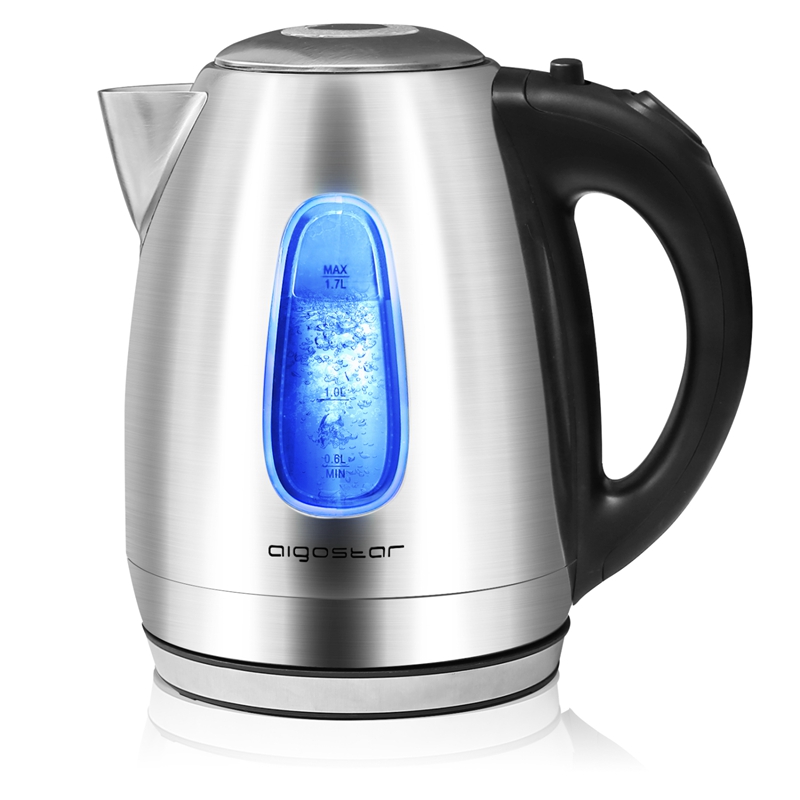 Aigostar Queen 30CDZ Electric Kettle Stainless Steel with LED Illumina 