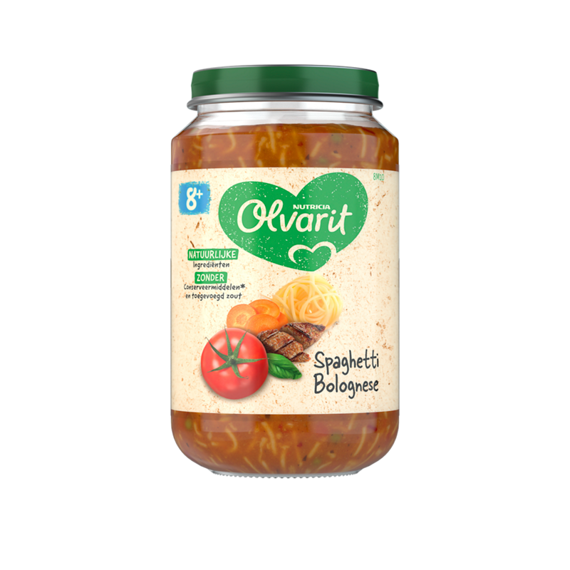 Olvarit Meal 8months+ Spaghetti Bolognese 200gr